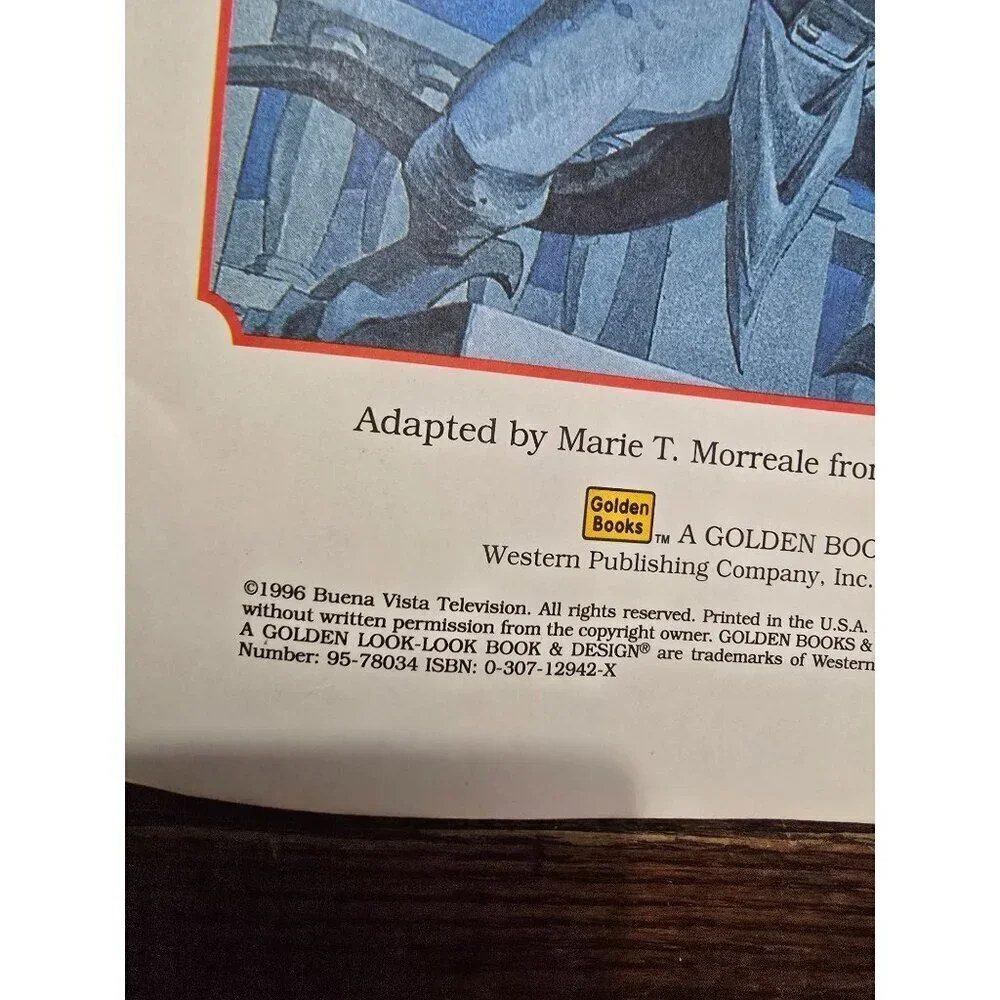 Vintage Gargoyles Deadly Doubles Picture Book 1996